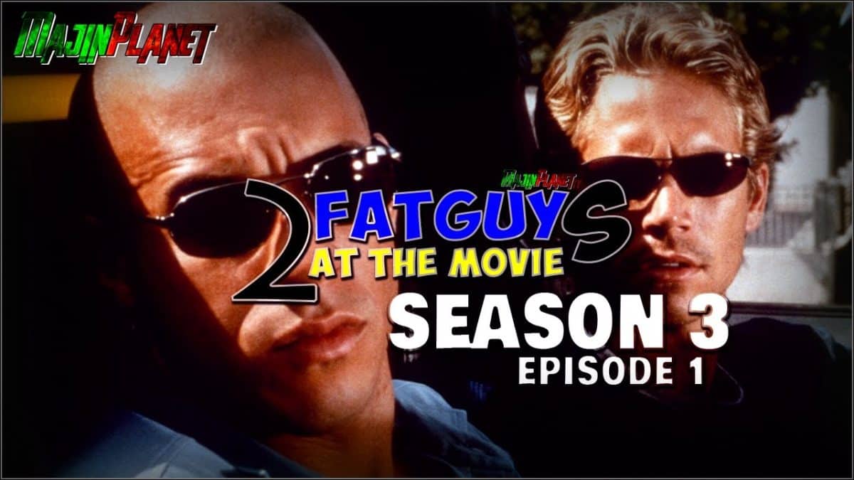 Two characters from "Two Fat, Two Hungry" in a scene inspired by "Fast and Furious".