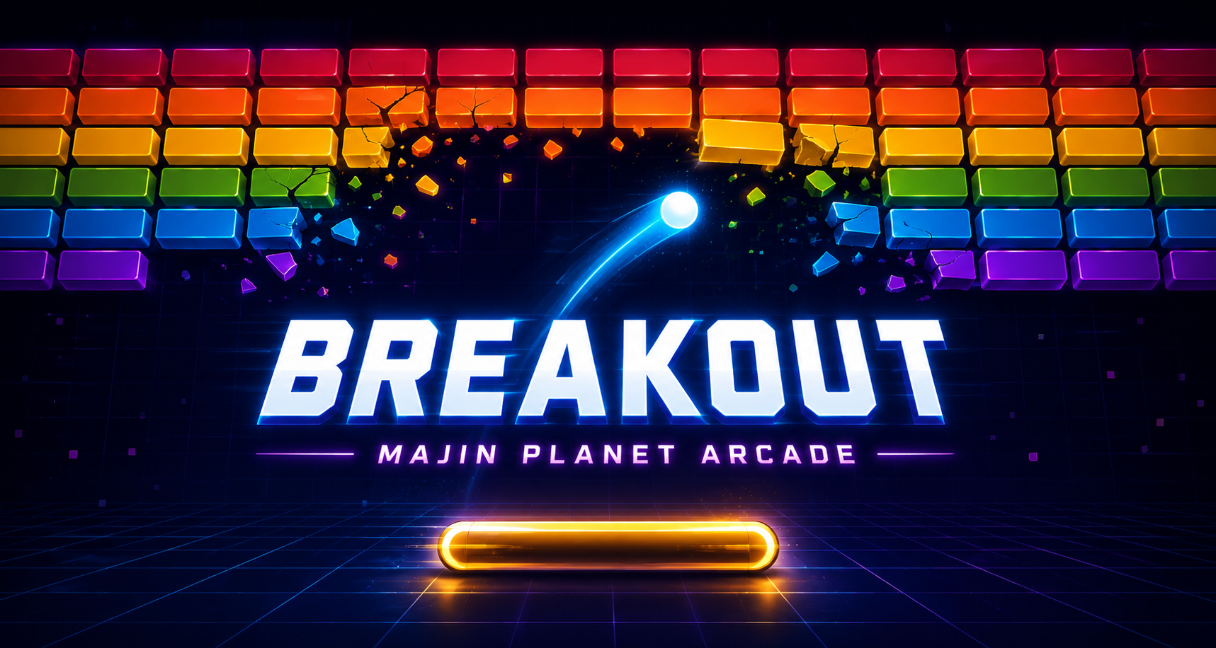 Majin Planet Arcade Breakout game banner