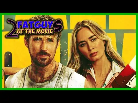 Promotional image for Fat Guys at the Movie featuring The Fall Guy (2024).