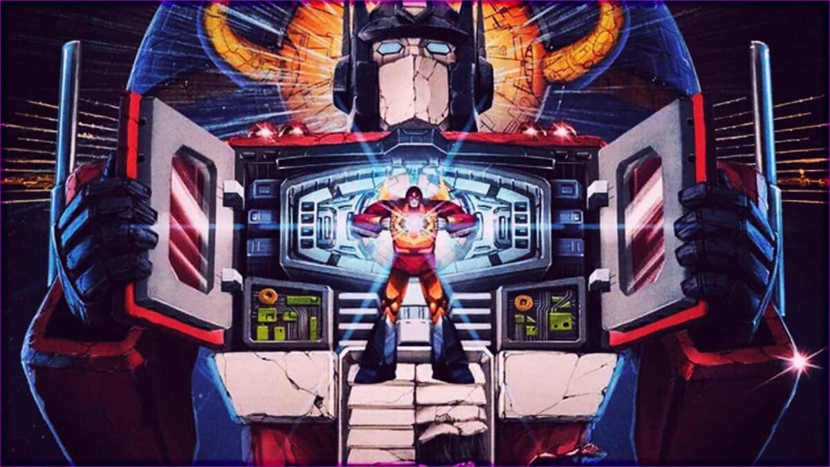 Futuristic robot DJ with vibrant lights and digital controls at Majin Planet.