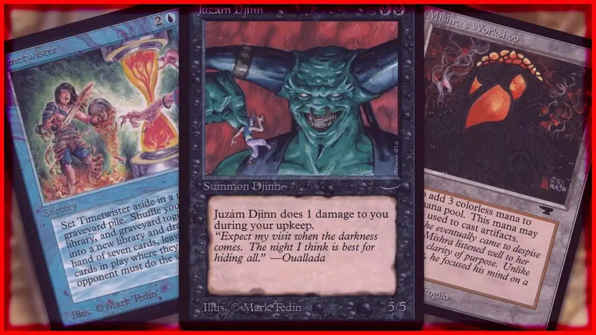 Collection of trading cards featuring Majin and fantasy characters.