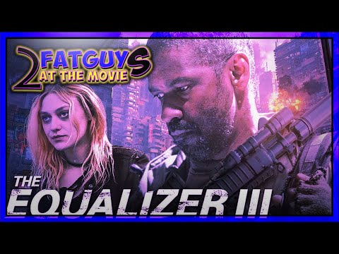 Promotional poster for The Equalizer 3 featuring Denzel Washington and a female character.