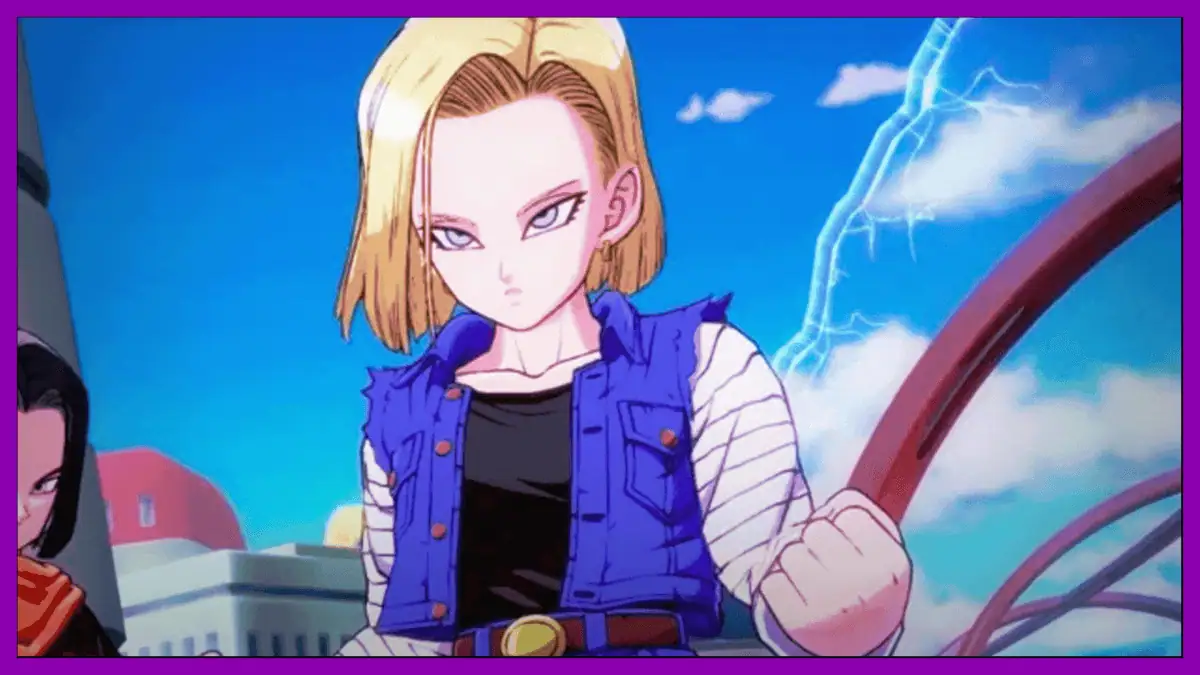 Turankusu from Majin Planet, showcasing her determined expression and lightning background.