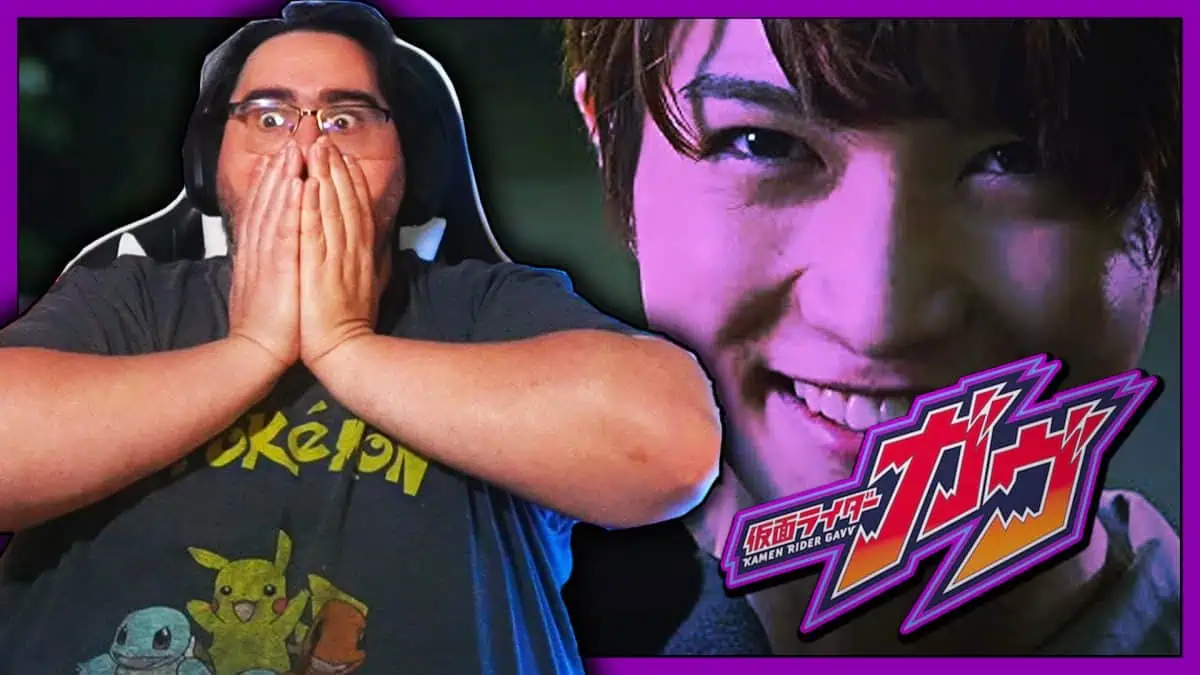 Man reacting with surprise and excitement during Gavv Episode 22 reaction video.