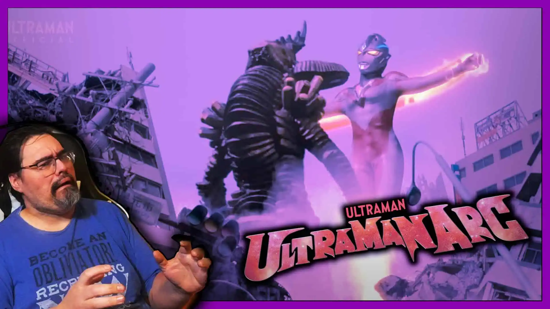 Tirgelos battles Ultraman in an epic showdown from Arc Episode 23.