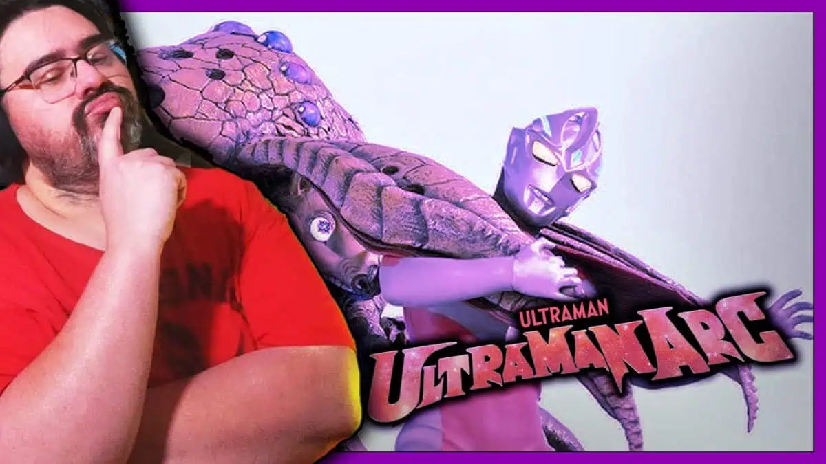 Ultraman action figure with monster toy from Majin Planet collection.