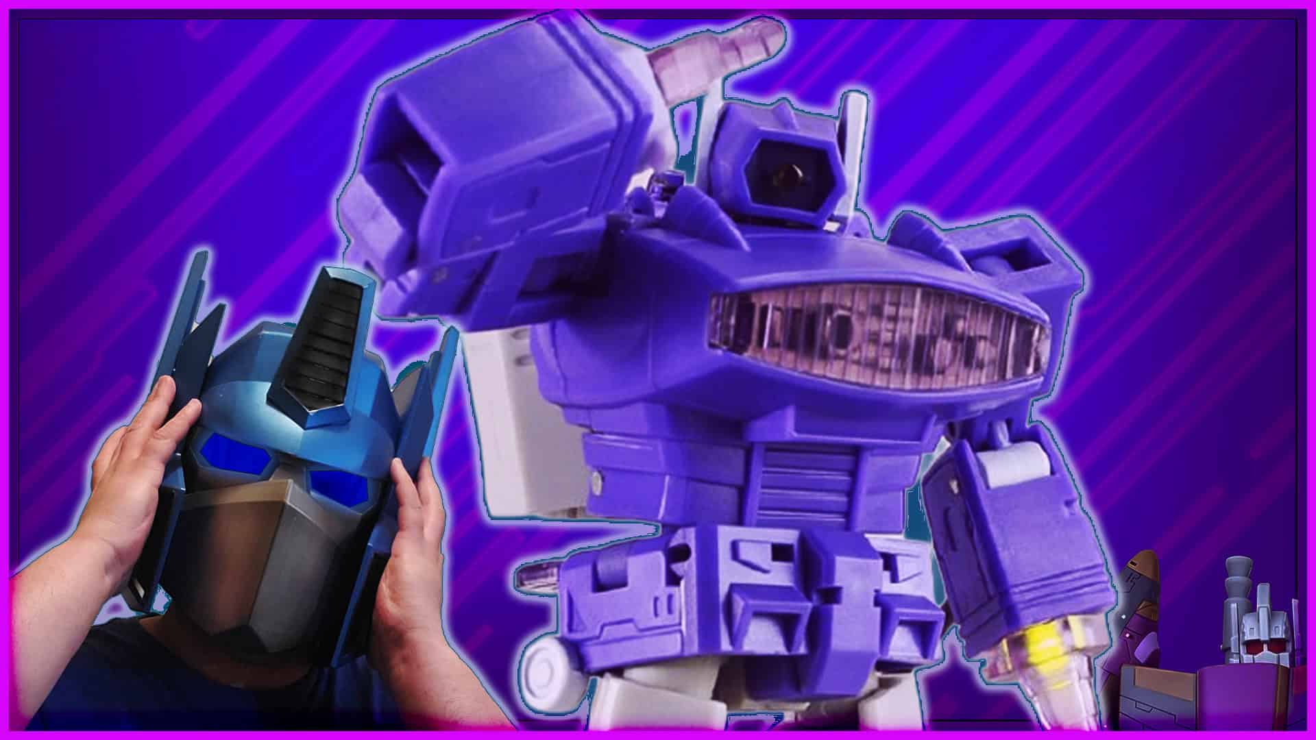 Vintage robot action figure with purple and gray details, perfect for collectors and fans of classic.