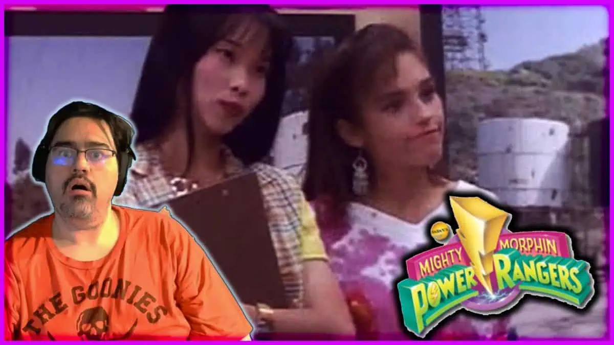 Two Power Rangers team up during Episode 3, showcasing teamwork and friendship.