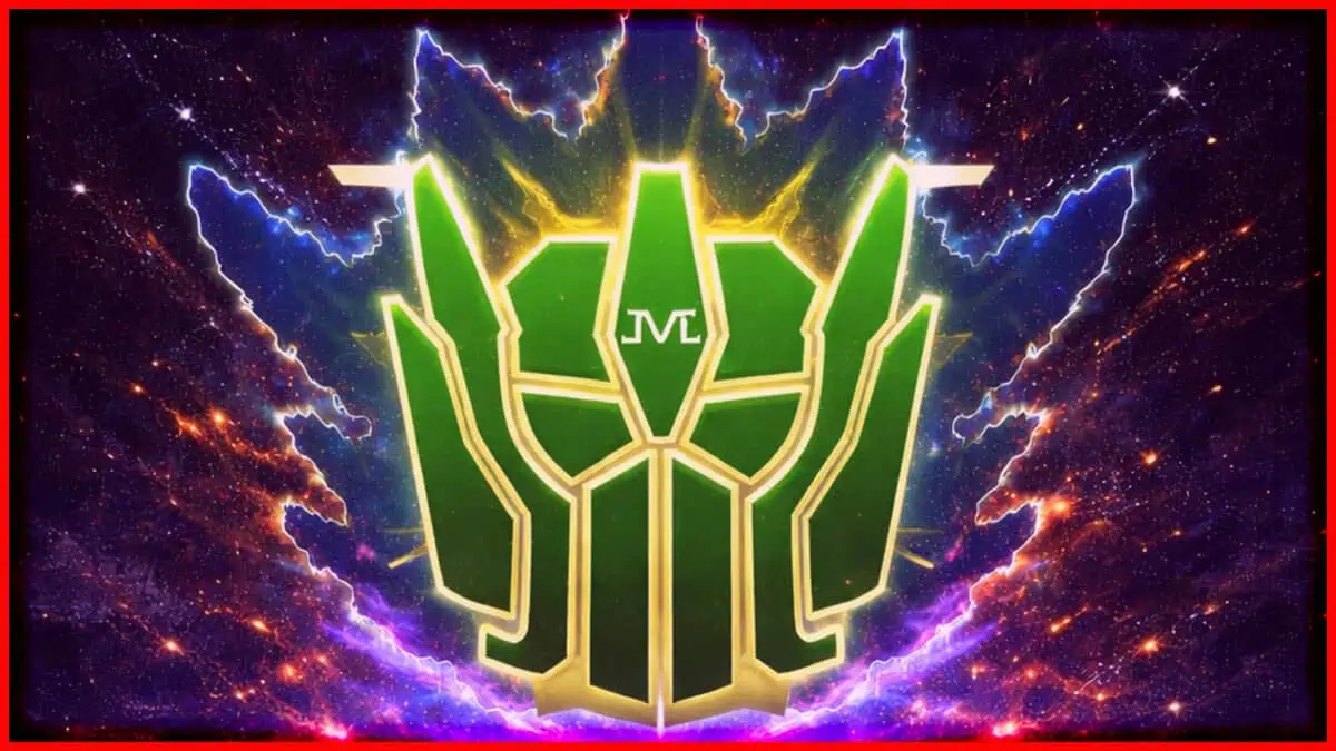 Majin Planet logo with lightning and cosmic background, vibrant and dynamic design.