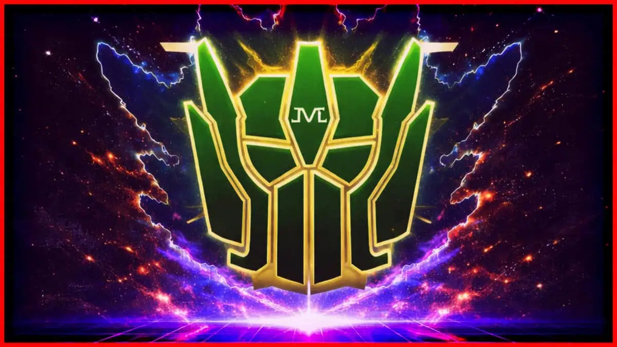 Majin Planet logo with electric lightning and cosmic background.