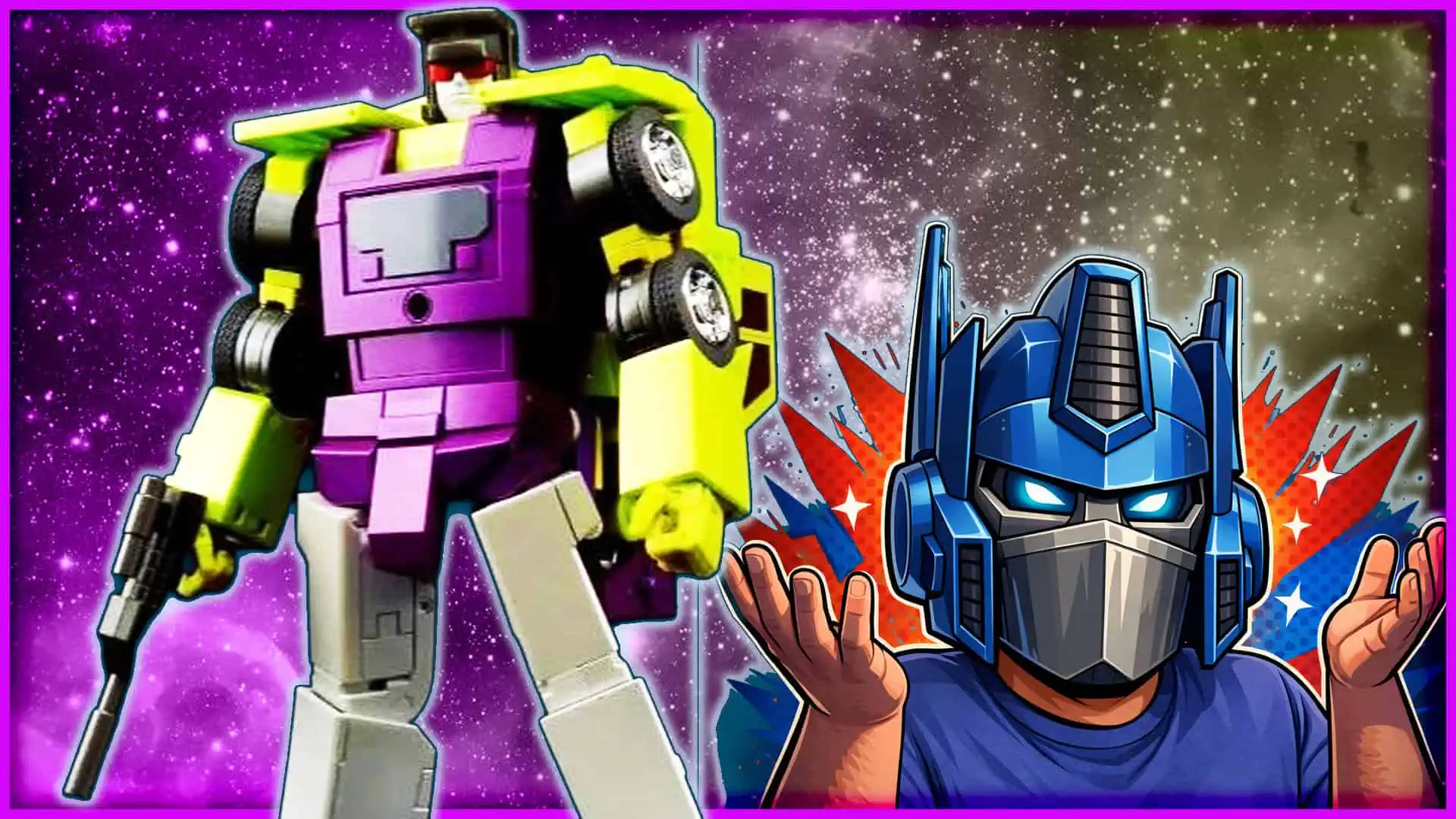 Transformers Gaudi action figure in vibrant colors.