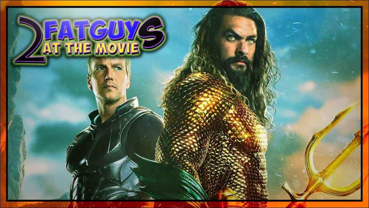 Movie poster for Fat Guy 2 featuring two male characters in superhero costumes.