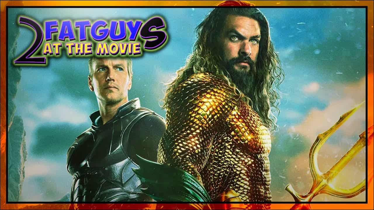 Movie poster for Fat Guy 2 featuring two male characters in superhero costumes.
