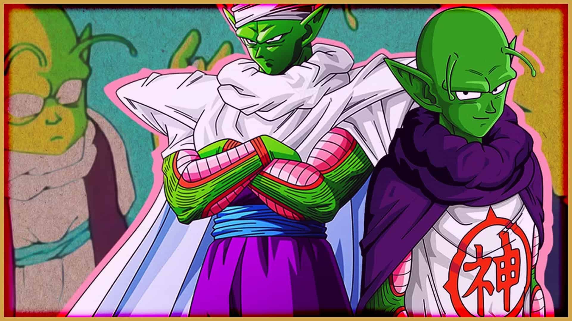 Illustration of Namekian characters from Dragon Ball series.