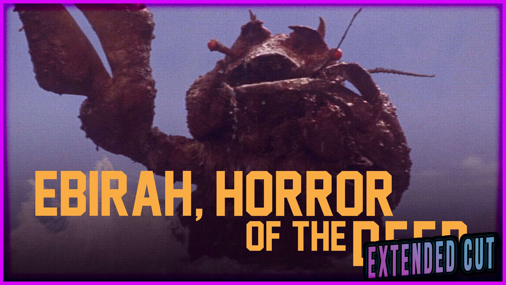 Ebirah, Horror of the Deep sea monster from Godzilla film, extended cut scene.