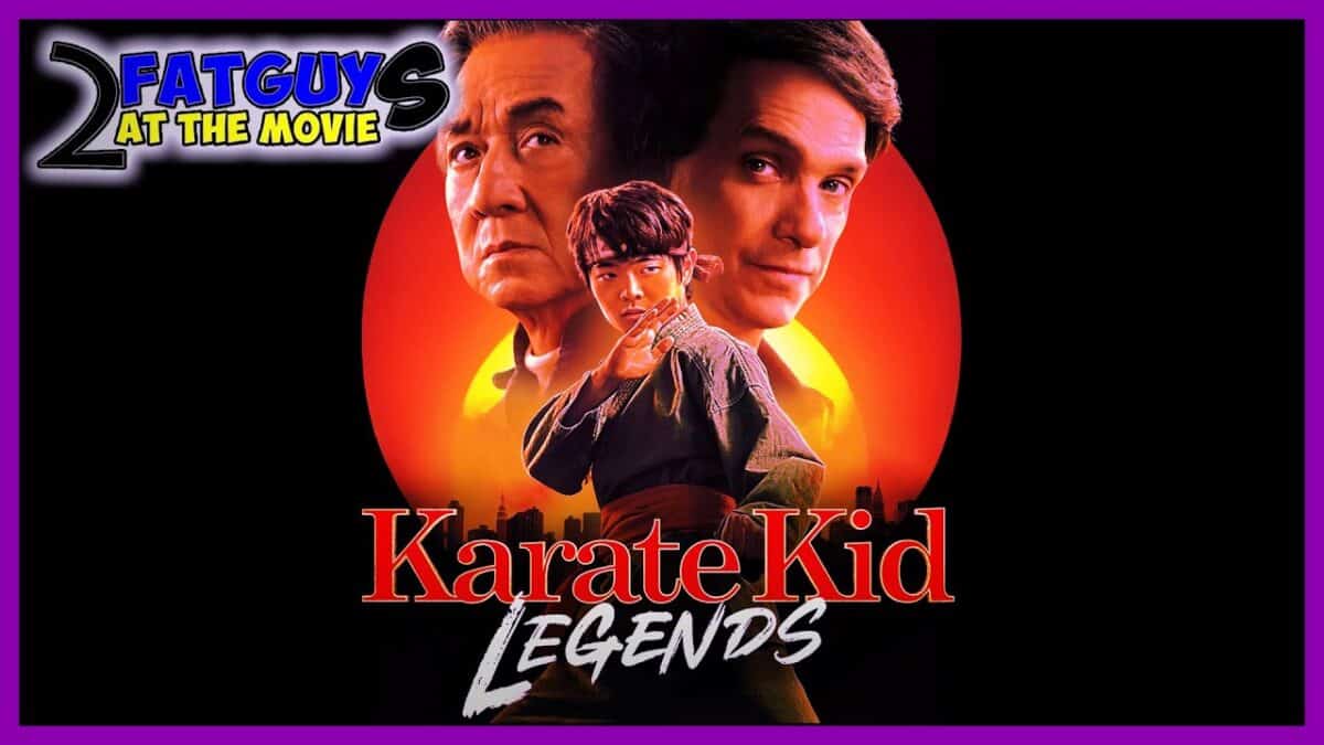 Promotional poster for Karate Kid Legends featuring main characters.