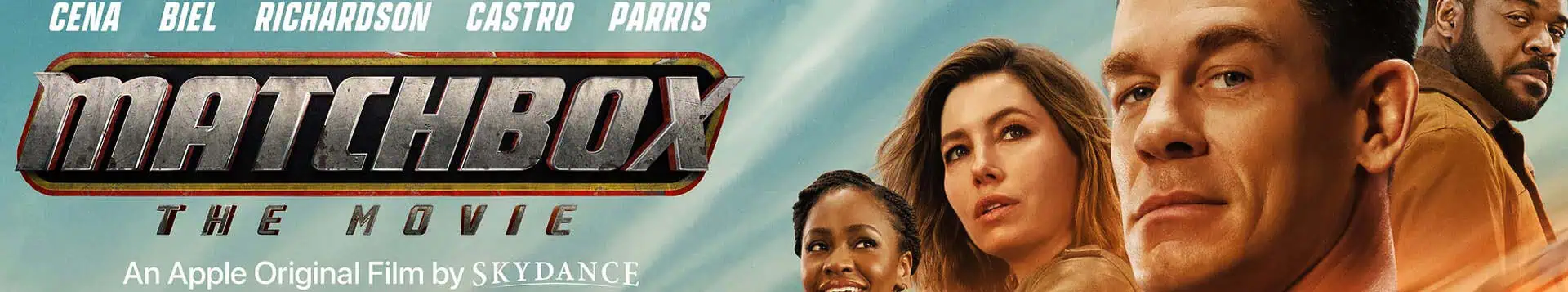 Promotional poster for Matchbox The Movie featuring main cast members.