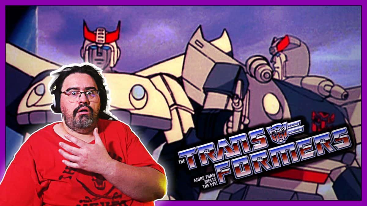 Transformers G1 characters with a reaction shot from episode 5.